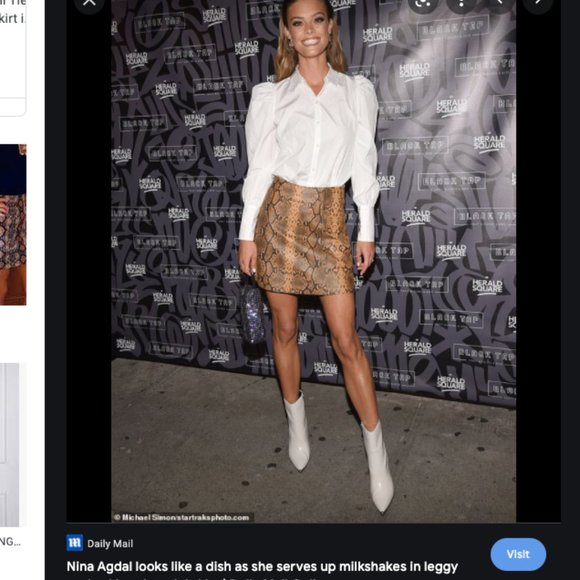 Sandro Kimberlay Leather Mini Skirt L NWT - Picture 16 of 17